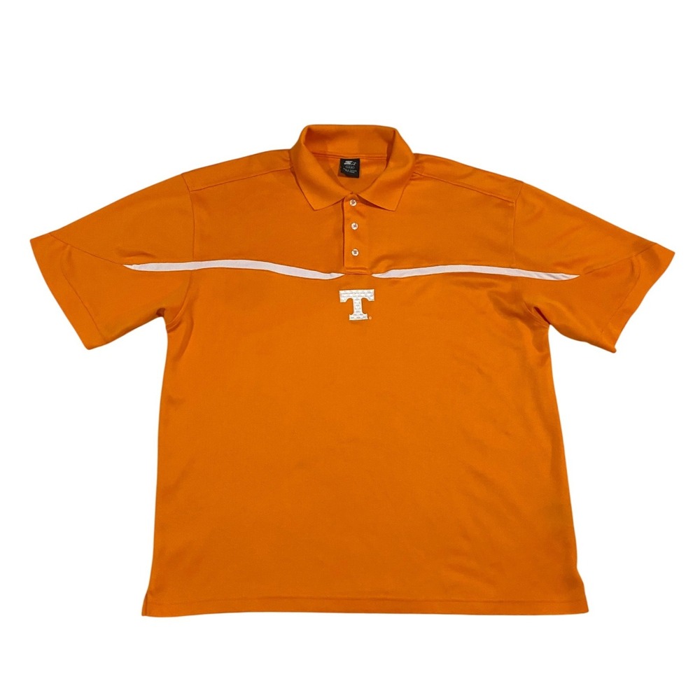 Vintage Starter Tennessee Volunteers Polo Shirt Mens Large Orange NCAA Vols